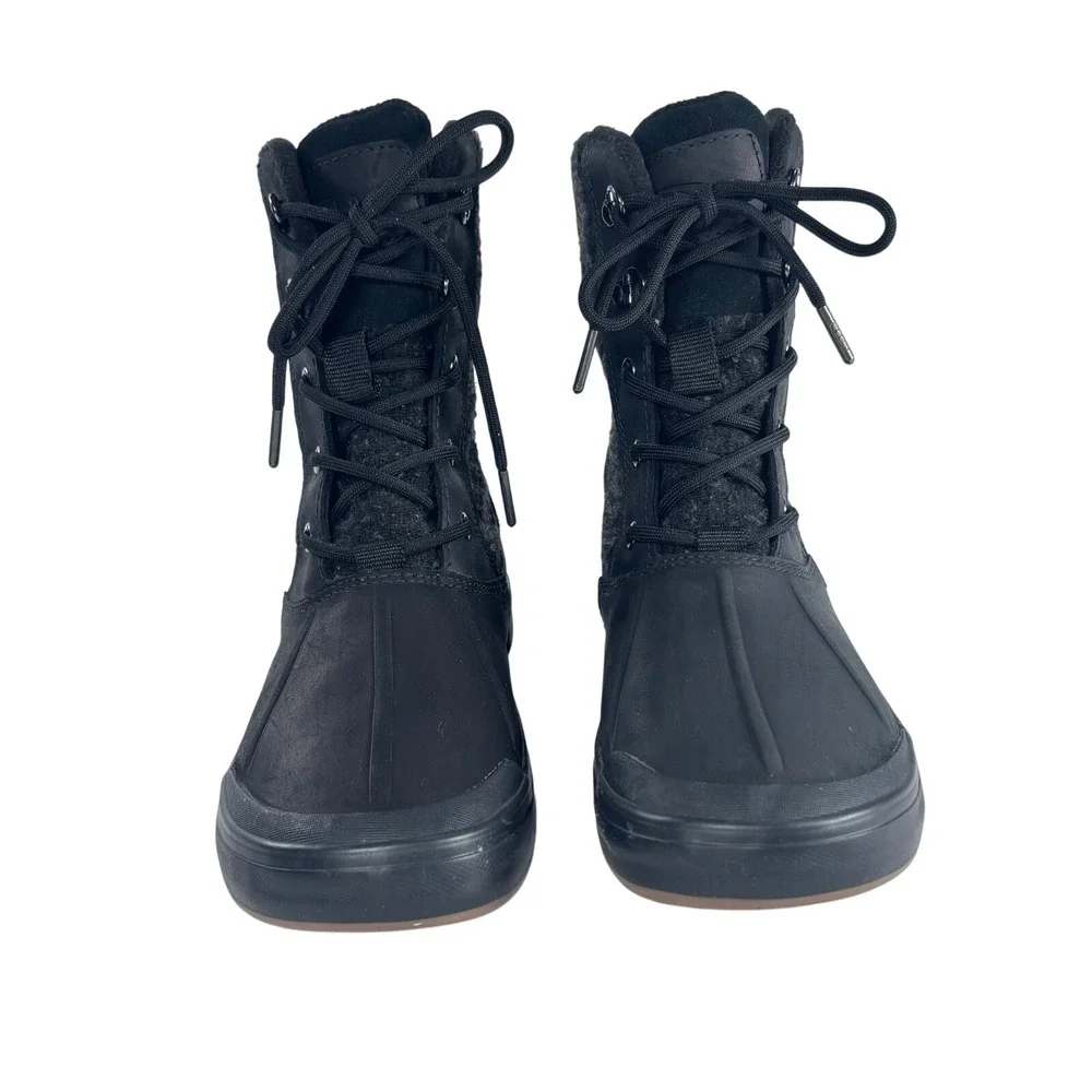 Keen Women's Elsa II Waterproof Wool‎ Ankle Lace Up Duck Boots Black Size 7.5